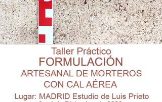 Formulación artesanal de morteros con cal aérea